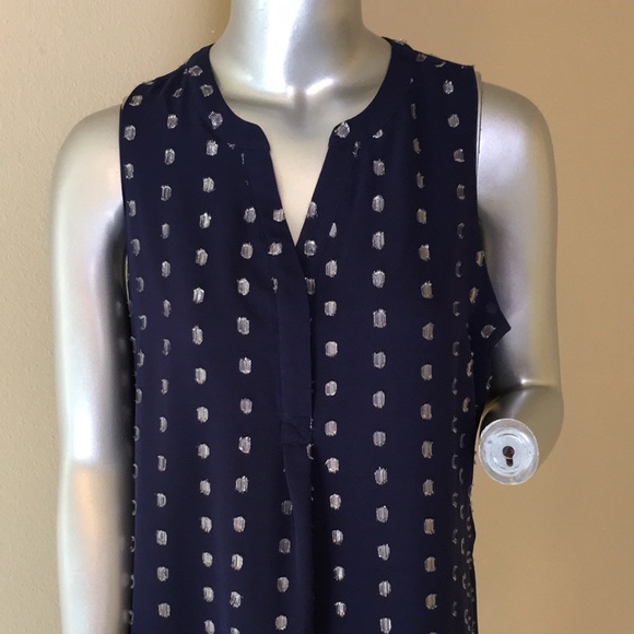 CROWN & IVY | Metallic Clip-Dot Dress - Picture 2 of 12